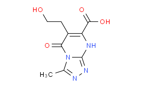 CAS No. 879058-32-9, 6-(2-Hydroxyethyl)-3-methyl-5-oxo-5,8-dihydro-[1,2,4]triazolo[4,3-a]pyrimidine-7-carboxylic acid