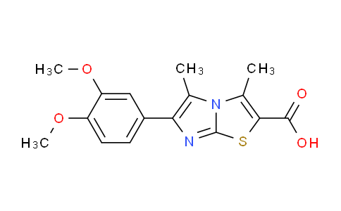 CAS No. 1181346-34-8, 6-(3,4-Dimethoxyphenyl)-3,5-dimethylimidazo[2,1-b]thiazole-2-carboxylic acid