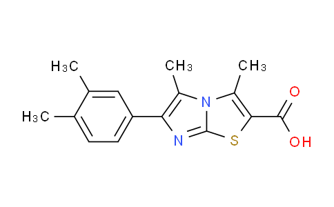 CAS No. 1181261-31-3, 6-(3,4-Dimethylphenyl)-3,5-dimethylimidazo[2,1-b]thiazole-2-carboxylic acid
