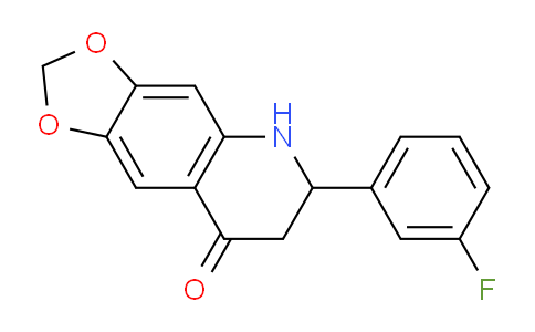 CAS No. 204841-46-3, 6-(3-Fluorophenyl)-6,7-dihydro-[1,3]dioxolo[4,5-g]quinolin-8(5H)-one