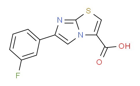 CAS No. 1119452-29-7, 6-(3-Fluorophenyl)imidazo[2,1-b]thiazole-3-carboxylic acid