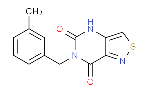 CAS No. 1326932-82-4, 6-(3-Methylbenzyl)isothiazolo[4,3-d]pyrimidine-5,7(4H,6H)-dione