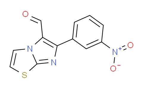 CAS No. 808139-95-9, 6-(3-Nitrophenyl)imidazo[2,1-b]thiazole-5-carbaldehyde