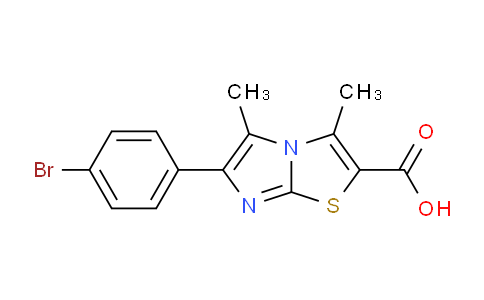 CAS No. 1181348-05-9, 6-(4-Bromophenyl)-3,5-dimethylimidazo[2,1-b]thiazole-2-carboxylic acid