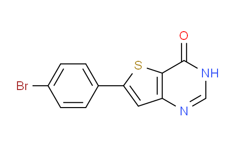 CAS No. 852840-45-0, 6-(4-Bromophenyl)thieno[3,2-d]pyrimidin-4(3H)-one