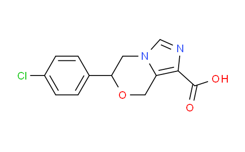 CAS No. 1416338-58-3, 6-(4-Chlorophenyl)-6,8-dihydro-5H-imidazo[5,1-c][1,4]oxazine-1-carboxylic acid