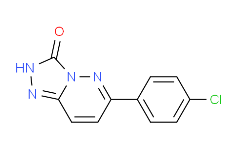 CAS No. 1239753-94-6, 6-(4-Chlorophenyl)-[1,2,4]triazolo[4,3-b]pyridazin-3(2H)-one