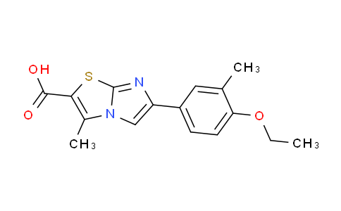 CAS No. 1437434-86-0, 6-(4-Ethoxy-3-methylphenyl)-3-methylimidazo[2,1-b]thiazole-2-carboxylic acid