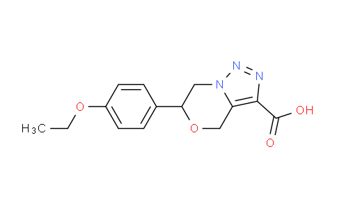 CAS No. 1416344-65-4, 6-(4-Ethoxyphenyl)-6,7-dihydro-4H-[1,2,3]triazolo[5,1-c][1,4]oxazine-3-carboxylic acid