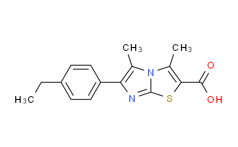 CAS No. 1181389-26-3, 6-(4-Ethylphenyl)-3,5-dimethylimidazo[2,1-b]thiazole-2-carboxylic acid