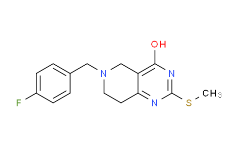 CAS No. 1112162-74-9, 6-(4-Fluorobenzyl)-2-(methylthio)-5,6,7,8-tetrahydropyrido[4,3-d]pyrimidin-4-ol