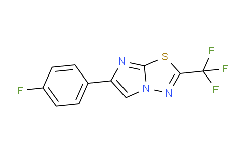 CAS No. 368841-71-8, 6-(4-Fluorophenyl)-2-(trifluoromethyl)imidazo[2,1-b][1,3,4]thiadiazole