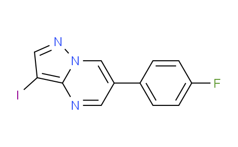 CAS No. 1036762-30-7, 6-(4-Fluorophenyl)-3-iodopyrazolo[1,5-a]pyrimidine