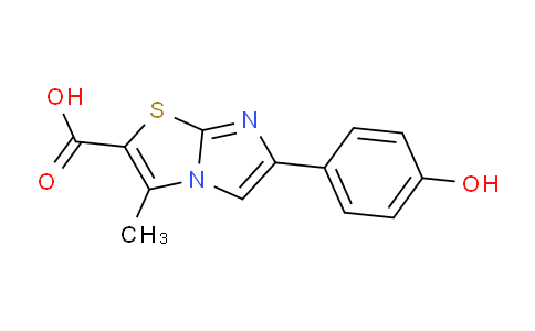 CAS No. 1437477-62-7, 6-(4-Hydroxyphenyl)-3-methylimidazo[2,1-b]thiazole-2-carboxylic acid