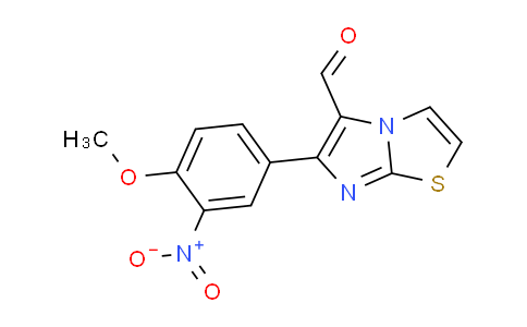 CAS No. 564443-22-7, 6-(4-Methoxy-3-nitrophenyl)imidazo[2,1-b]thiazole-5-carbaldehyde