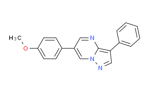 CAS No. 216661-54-0, 6-(4-Methoxy-phenyl)-3-phenyl-pyrazolo[1,5-a]pyrimidine