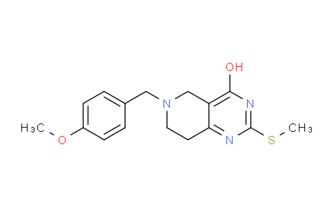 CAS No. 1112098-60-8, 6-(4-Methoxybenzyl)-2-(methylthio)-5,6,7,8-tetrahydropyrido[4,3-d]pyrimidin-4-ol