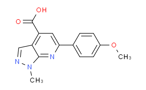 CAS No. 937598-80-6, 6-(4-Methoxyphenyl)-1-methyl-1H-pyrazolo[3,4-b]pyridine-4-carboxylic acid