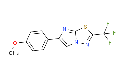 CAS No. 798573-42-9, 6-(4-Methoxyphenyl)-2-(trifluoromethyl)imidazo[2,1-b][1,3,4]thiadiazole