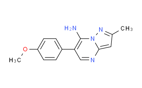 CAS No. 439096-32-9, 6-(4-Methoxyphenyl)-2-methylpyrazolo[1,5-a]pyrimidin-7-amine