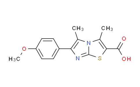 CAS No. 1181330-97-1, 6-(4-Methoxyphenyl)-3,5-dimethylimidazo[2,1-b]thiazole-2-carboxylic acid