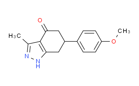 CAS No. 886158-56-1, 6-(4-Methoxyphenyl)-3-methyl-6,7-dihydro-1H-indazol-4(5H)-one