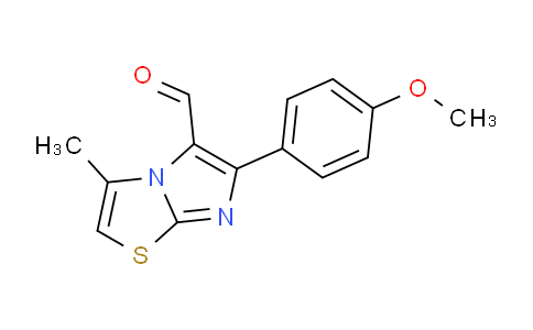 CAS No. 134670-46-5, 6-(4-Methoxyphenyl)-3-methylimidazo[2,1-b]thiazole-5-carbaldehyde