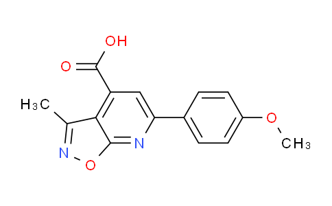 CAS No. 938001-71-9, 6-(4-Methoxyphenyl)-3-methylisoxazolo[5,4-b]pyridine-4-carboxylic acid