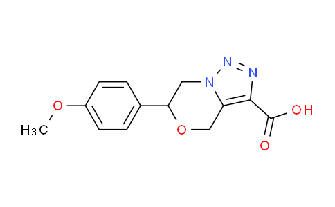 CAS No. 1416345-12-4, 6-(4-Methoxyphenyl)-6,7-dihydro-4H-[1,2,3]triazolo[5,1-c][1,4]oxazine-3-carboxylic acid