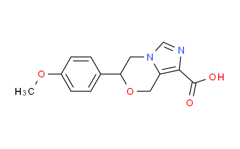 CAS No. 1416343-48-0, 6-(4-Methoxyphenyl)-6,8-dihydro-5H-imidazo[5,1-c][1,4]oxazine-1-carboxylic acid