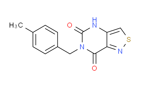 CAS No. 1326942-95-3, 6-(4-Methylbenzyl)isothiazolo[4,3-d]pyrimidine-5,7(4H,6H)-dione