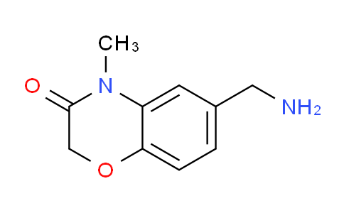 CAS No. 916303-91-8, 6-(Aminomethyl)-4-methyl-2H-benzo[b][1,4]oxazin-3(4H)-one