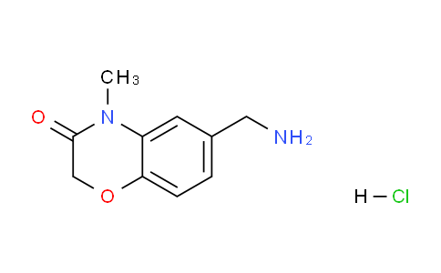 CAS No. 916211-08-0, 6-(Aminomethyl)-4-methyl-2H-benzo[b][1,4]oxazin-3(4H)-one hydrochloride