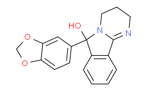 CAS No. 787543-07-1, 6-(Benzo[d][1,3]dioxol-5-yl)-2,3,4,6-tetrahydropyrimido[2,1-a]isoindol-6-ol