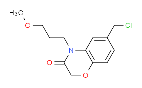 CAS No. 857272-02-7, 6-(Chloromethyl)-4-(3-methoxypropyl)-2H-benzo[b][1,4]oxazin-3(4H)-one