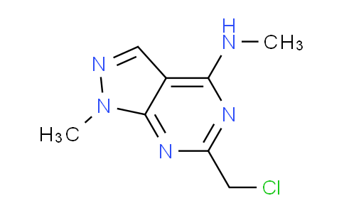 CAS No. 1255147-44-4, 6-(Chloromethyl)-N,1-dimethyl-1H-pyrazolo[3,4-d]pyrimidin-4-amine