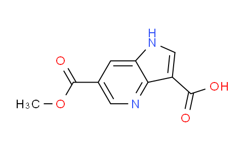 CAS No. 1190315-00-4, 6-(Methoxycarbonyl)-1H-pyrrolo[3,2-b]pyridine-3-carboxylic acid