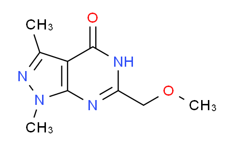 CAS No. 1260779-57-4, 6-(Methoxymethyl)-1,3-dimethyl-1H-pyrazolo[3,4-d]pyrimidin-4(5H)-one