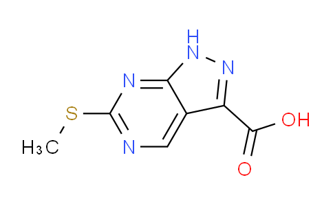 CAS No. 55117-93-6, 6-(Methylthio)-1H-pyrazolo[3,4-d]pyrimidine-3-carboxylic acid