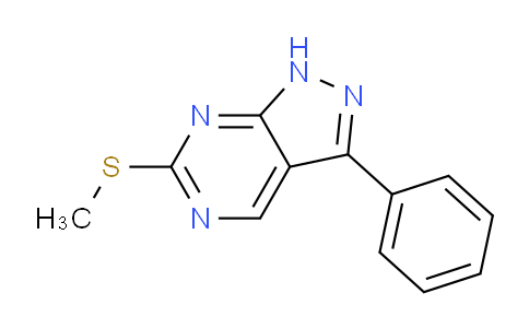 CAS No. 1306829-97-9, 6-(Methylthio)-3-phenyl-1H-pyrazolo[3,4-d]pyrimidine