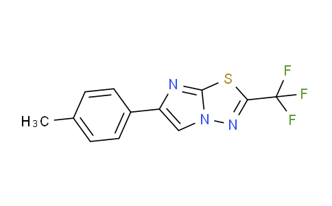CAS No. 674283-92-2, 6-(p-Tolyl)-2-(trifluoromethyl)imidazo[2,1-b][1,3,4]thiadiazole