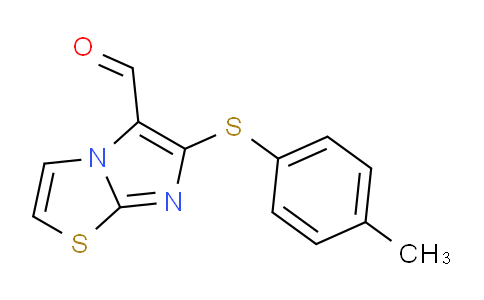 CAS No. 175277-55-1, 6-(p-Tolylthio)imidazo[2,1-b]thiazole-5-carbaldehyde