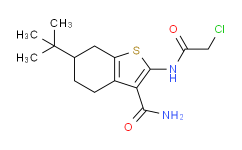 CAS No. 549515-99-3, 6-(tert-Butyl)-2-(2-chloroacetamido)-4,5,6,7-tetrahydrobenzo[b]thiophene-3-carboxamide