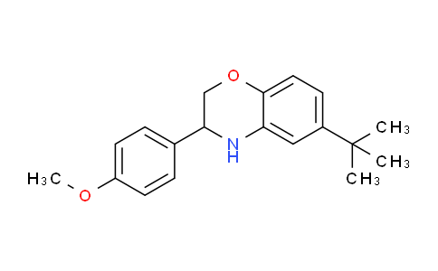 CAS No. 1708289-03-5, 6-(tert-Butyl)-3-(4-methoxyphenyl)-3,4-dihydro-2H-benzo[b][1,4]oxazine