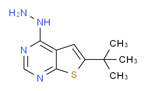 CAS No. 439692-56-5, 6-(tert-Butyl)-4-hydrazinylthieno[2,3-d]pyrimidine