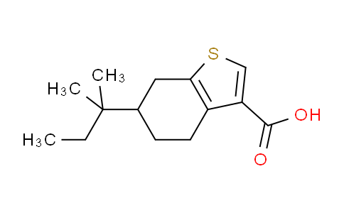 CAS No. 932886-89-0, 6-(Tert-pentyl)-4,5,6,7-tetrahydrobenzo[b]thiophene-3-carboxylic acid