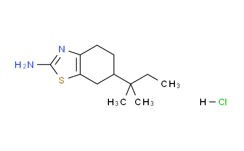CAS No. 840521-77-9, 6-(Tert-pentyl)-4,5,6,7-tetrahydrobenzo[d]thiazol-2-amine hydrochloride