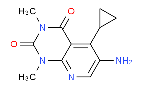 CAS No. 1443288-68-3, 6-Amino-5-cyclopropyl-1,3-dimethylpyrido[2,3-d]pyrimidine-2,4(1H,3H)-dione