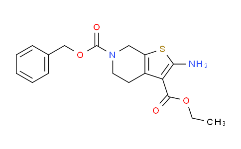 CAS No. 1313712-37-6, 6-Benzyl 3-ethyl 2-amino-4,5-dihydrothieno[2,3-c]pyridine-3,6(7H)-dicarboxylate