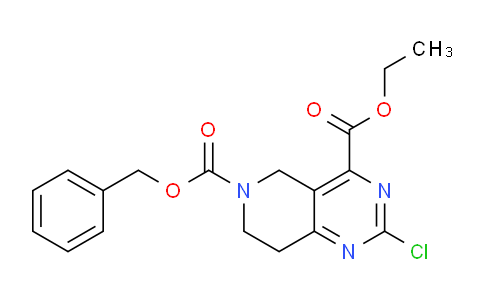 CAS No. 1350300-89-8, 6-Benzyl 4-ethyl 2-chloro-7,8-dihydropyrido[4,3-d]pyrimidine-4,6(5H)-dicarboxylate